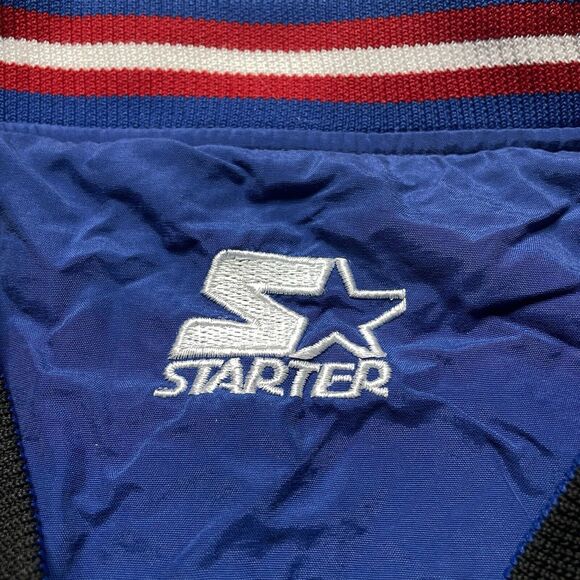 VTG NCAA Kansas Jayhawks Reversible Jacket Mens XL Starter Pullover 90s Vintage - Picture 12 of 16